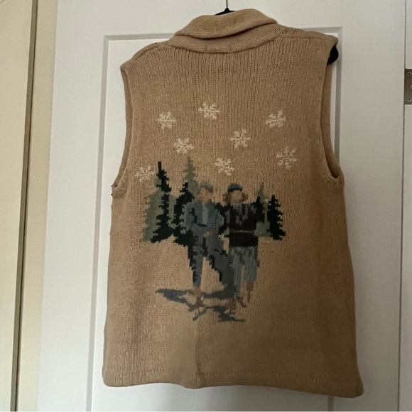 Vintage Eddie Bauer Collectible Handknit 💯 Wool Vest - Picture 3 of 5